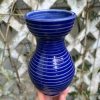 dark blue stripe vase