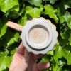 white shino espresso mug