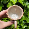 white shino espresso mug