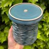 turquoise orchid pot