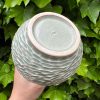 celadon carved bud vase