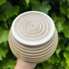 purple yellow bud vase