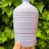 purple stripe bud vase