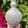 celadon carved bud vase