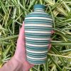 green speckle strip bud vase
