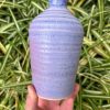 purple stripe bud vase