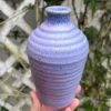 purple stripe bud vase