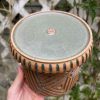 brown celadon patterned planter