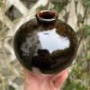 tenmoku bud vase