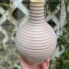 purple yellow bud vase