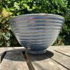 blue speckle side bowl