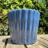 blue facet planter