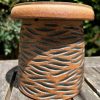 brown celadon wave planter