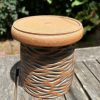 brown celadon wave planter