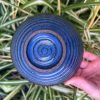 blue speckle side bowl