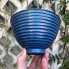 blue speckle side bowl