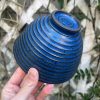 blue speckle side bowl