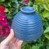 blue speckle side bowl