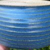 wide blue serving bowl