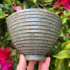 celadon speckle side bowl