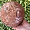wide orange serving bowl