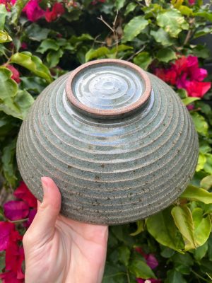 tall celadon serving bowl