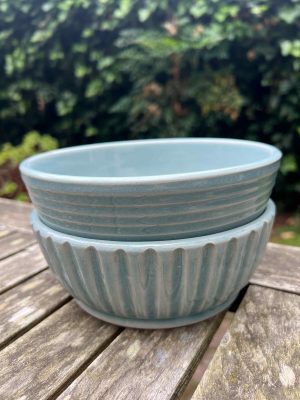 blue celadon bowl set