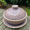 purple square jar
