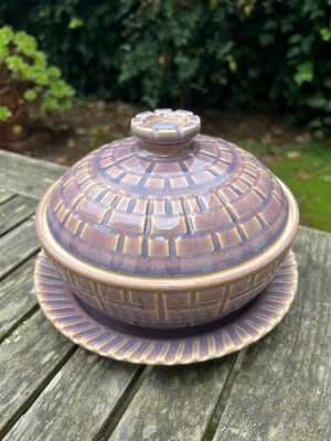 purple square jar