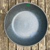 blue speckle serving bowl