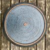 blue speckle serving bowl