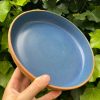 brown blue bowl set