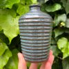 blue stripe bud vase