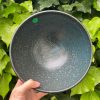 turquoise speckle big bowl