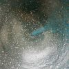 turquoise speckle big bowl