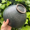 turquoise speckle big bowl