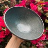 turquoise speckle big bowl