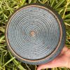 blue speckle serving bowl