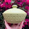 green square jar