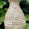 yellow patterned vase