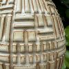 yellow patterned vase