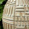 yellow patterned vase